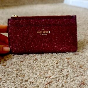 Kate Spade Sparkling Maroon Wallet